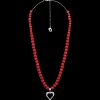 Sale Aarikka Heart Necklace, red ${1}