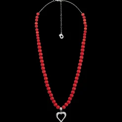 Sale Aarikka Heart Necklace, red ${1}