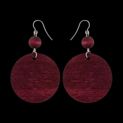New Aarikka Karoliina Earrings, plum red ${1}