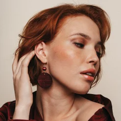New Aarikka Karoliina Earrings, plum red ${1}