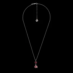 Discount Aarikka Lasipisara Necklace, plum red ${1}