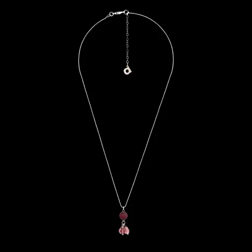 Discount Aarikka Lasipisara Necklace, plum red ${1}
