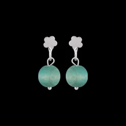 Sale Aarikka Lemmikki Earrings, aqua green ${1}