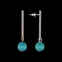 Clearance Aarikka Lilli Earrings, aqua green ${1}