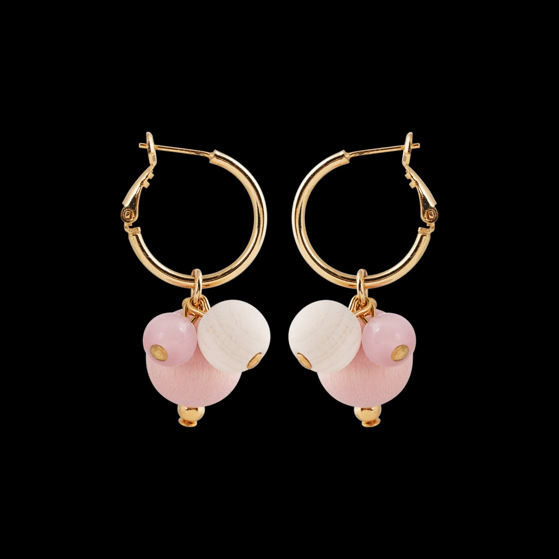 Online Aarikka Lydia Earrings, shades of red and white ${1}