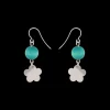 Outlet Aarikka Minea Earrings, aqua green ${1}