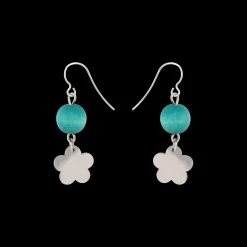 Outlet Aarikka Minea Earrings, aqua green ${1}