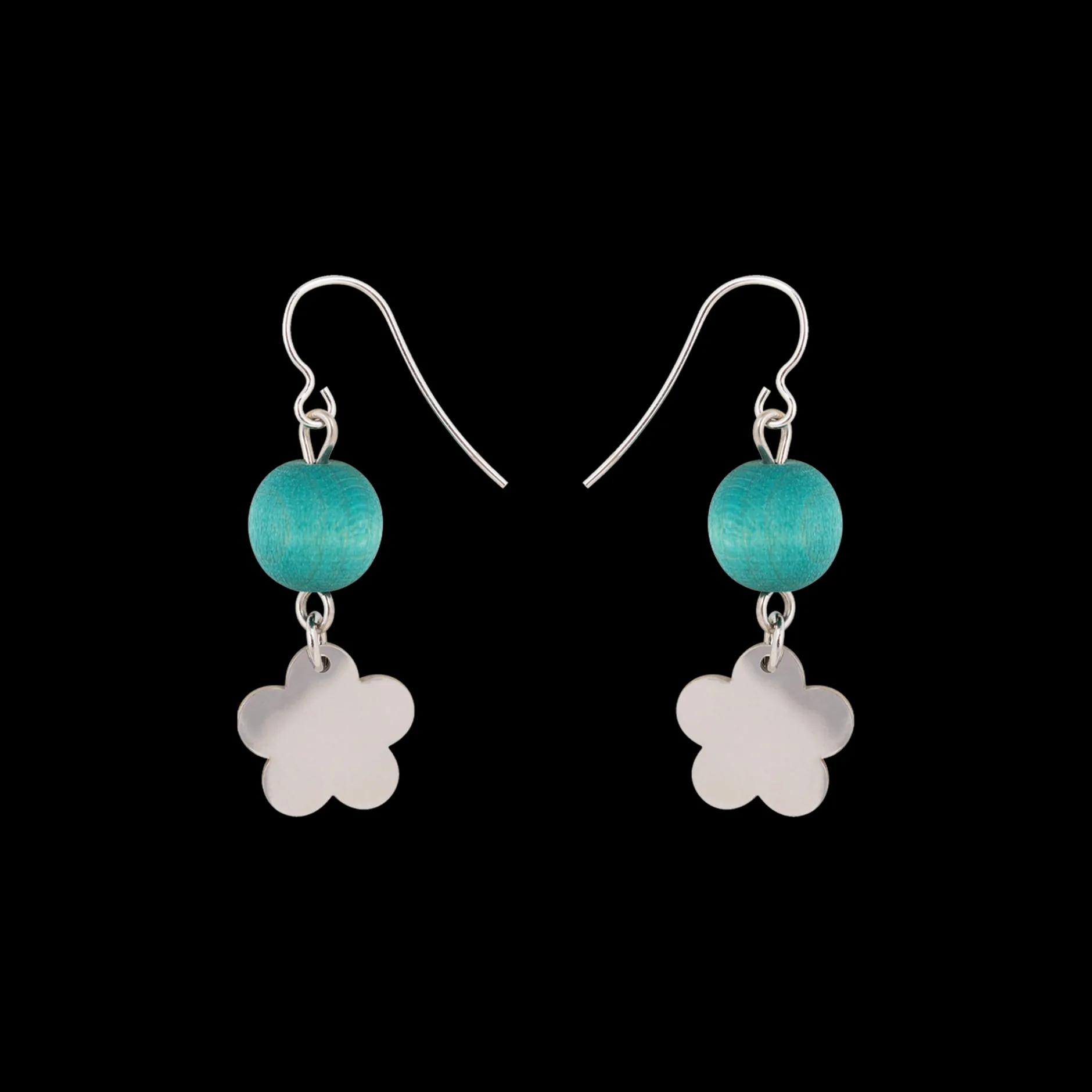 Outlet Aarikka Minea Earrings, aqua green ${1}