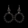 Sale Aarikka Orvokki Earrings, black ${1}