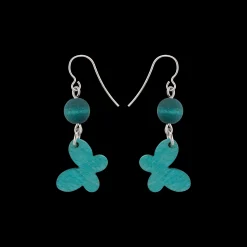 Sale Aarikka Sinisiipi Earrings, shades of green ${1}