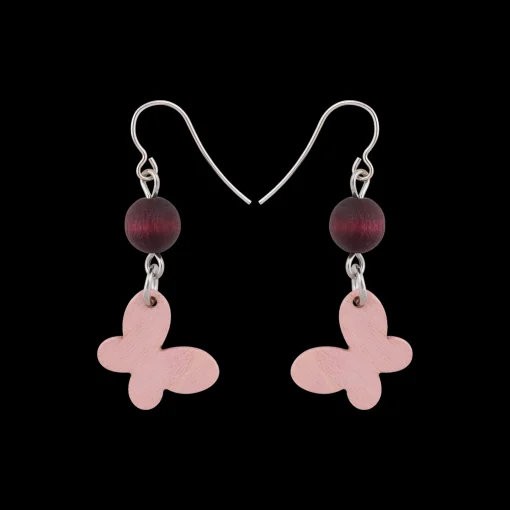 Online Aarikka Sinisiipi Earrings, shades of red ${1}