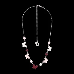 Outlet Aarikka Sinisiipi Necklace, shades of red and white ${1}