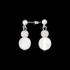 Outlet Aarikka Vilkas Earrings, ecru ${1}