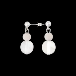 Outlet Aarikka Vilkas Earrings, ecru ${1}