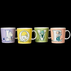 Fashion Arabia Moomin ABC Mugs - LOVE (Set of 4) ${1}