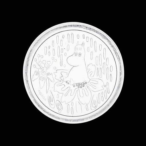 Discount Arabia Moomin Forest Clear Glass Plate ${1}
