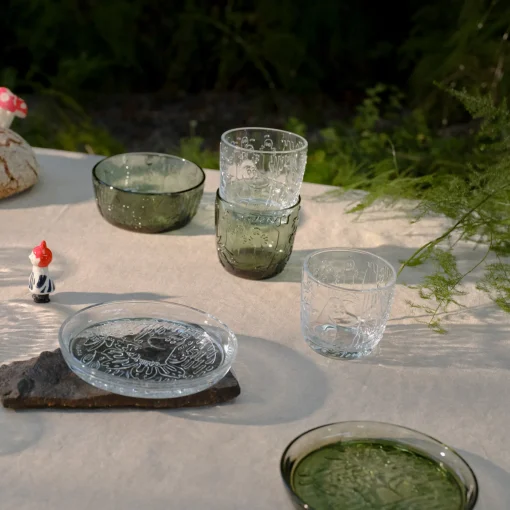 Discount Arabia Moomin Forest Clear Glass Plate ${1}