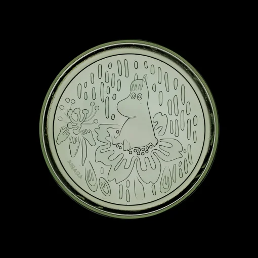New Arabia Moomin Forest Green Glass Plate ${1}