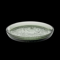 New Arabia Moomin Forest Green Glass Plate ${1}