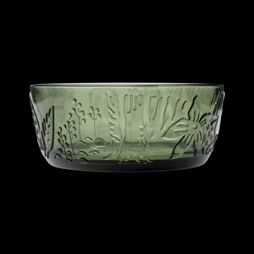 Sale Arabia Moomin Forest Green Clear Glass Bowl ${1}