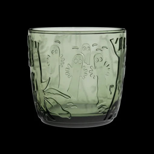 Fashion Arabia Moomin Forest Green Glass Tumblers (Set of 2) ${1}
