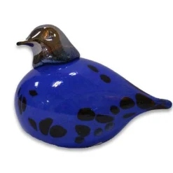 Sale Bianco Blu Finnish Glass Bird, Blue Bird ${1}