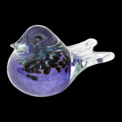 Online Bianco Blu Finnish Glass Bird, Peacock Purple Chickadee ${1}