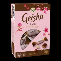 Fashion Fazer Geisha Dark Chocolate with Hazelnut Box (150g) ${1}