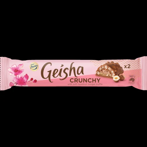 Outlet Fazer Geisha Milk Chocolate Crunchy Bar (50g) ${1}