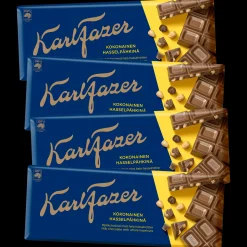 Clearance Fazer Milk Chocolate Hazelnuts Bar, 4 Pack ${1}