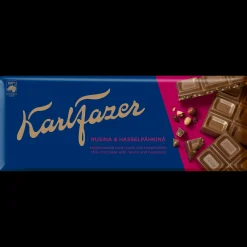 Best Fazer Milk Chocolate Raisins & Hazelnuts Bar (200g) ${1}