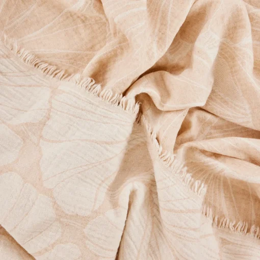 Outlet Finlayson Lilia Blanket, beige / white ${1}