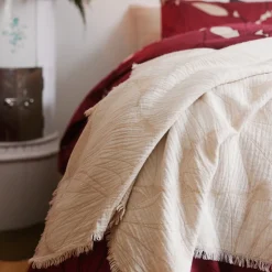 Outlet Finlayson Lilia Blanket, beige / white ${1}