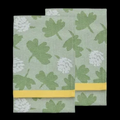Clearance Touch of Finland Finlayson Söpö Kitchen Towels (Set of 2), green/yellow ${1}
