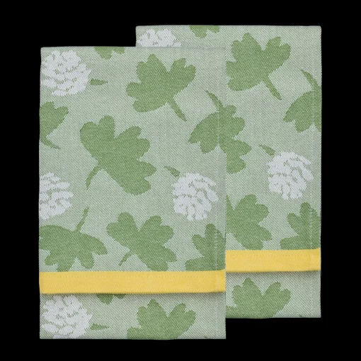 Clearance Touch of Finland Finlayson Söpö Kitchen Towels (Set of 2), green/yellow ${1}