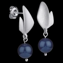 New FinnFeelings Blueberry Silver Earrings ${1}