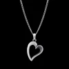 Hot FinnFeelings Heart Silver Necklace ${1}