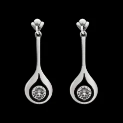 Sale FinnFeelings Rock Crystal Drop Earrings ${1}