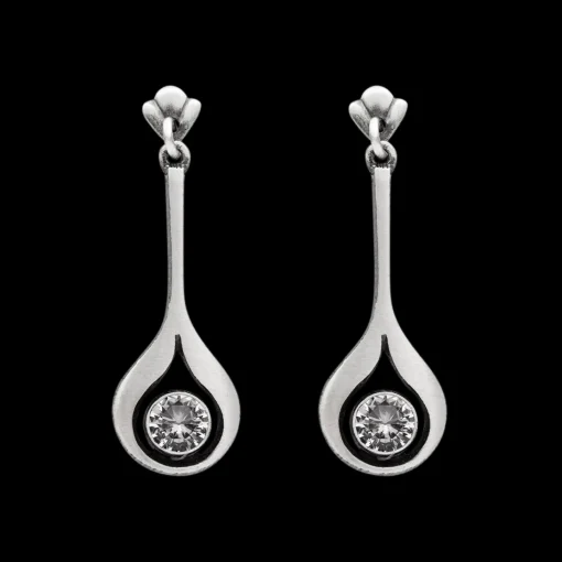 Sale FinnFeelings Rock Crystal Drop Earrings ${1}