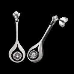 Sale FinnFeelings Rock Crystal Drop Earrings ${1}