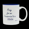 Best Touch of Finland Finnish Coffee Mug - Pray for me I'm married to a Finn ${1}