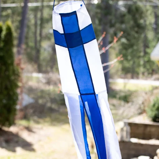 Clearance Touch of Finland Finnish Flag Windsock 60" ${1}