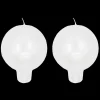 Discount Puttipaja Finnish Footed Ball Candle Metallic Luster Pearl White (Set of 2) ${1}