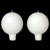 Fashion Puttipaja Finnish Footed Ball Candle Cream (Set of 2) ${1}