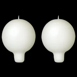 Fashion Puttipaja Finnish Footed Ball Candle Cream (Set of 2) ${1}