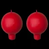 Fashion Puttipaja Finnish Footed Ball Candle Red (Set of 2) ${1}