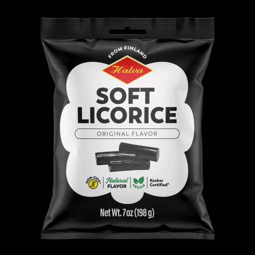 Discount Halva Finnish Soft Licorice Original Black (198g) ${1}