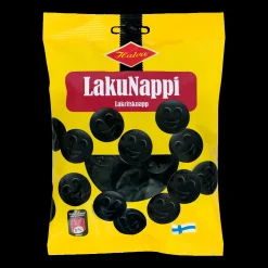 New Halva LakuNappi Licorice Buttons (200g) ${1}