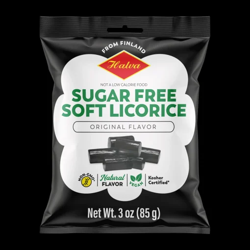 Sale Halva Sugar-Free Soft Black Licorice (85g) ${1}