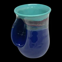 Outlet Clay in Motion Handwarmer Mug Mystic Waters - Left Handed ${1}